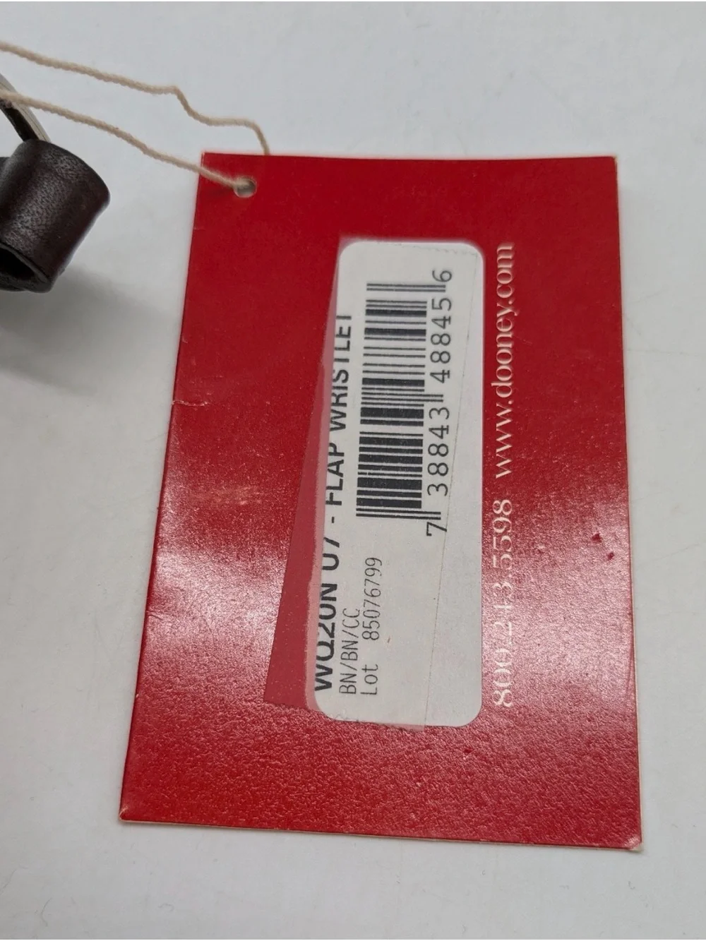 Dooney & Bourke Red and Brown Tag